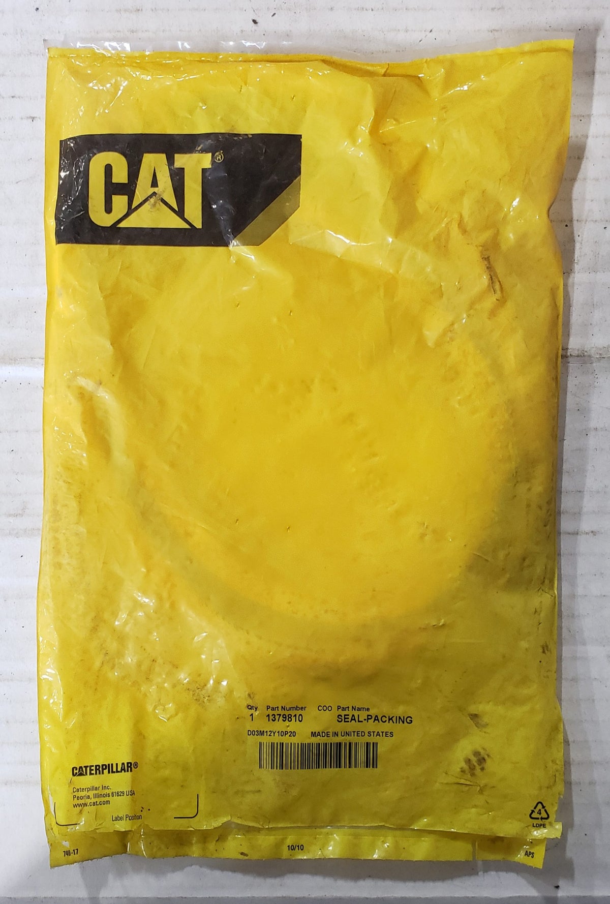 1379810 SEAL NEW SURPLUS — Equipment Parts