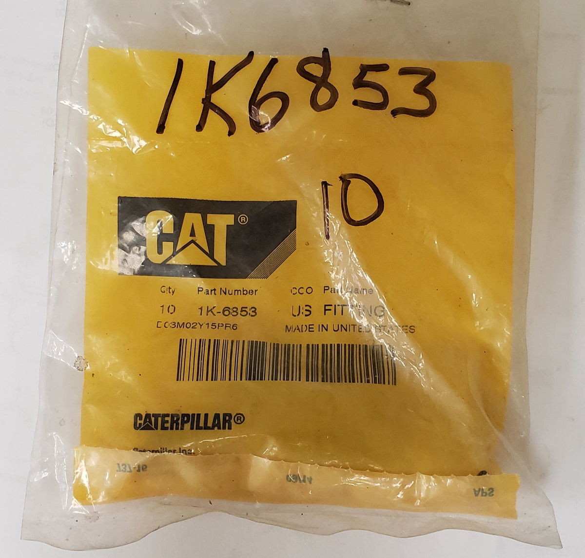 1K6853 FITTING NEW SURPLUS GENUINE CAT — Equipment Parts