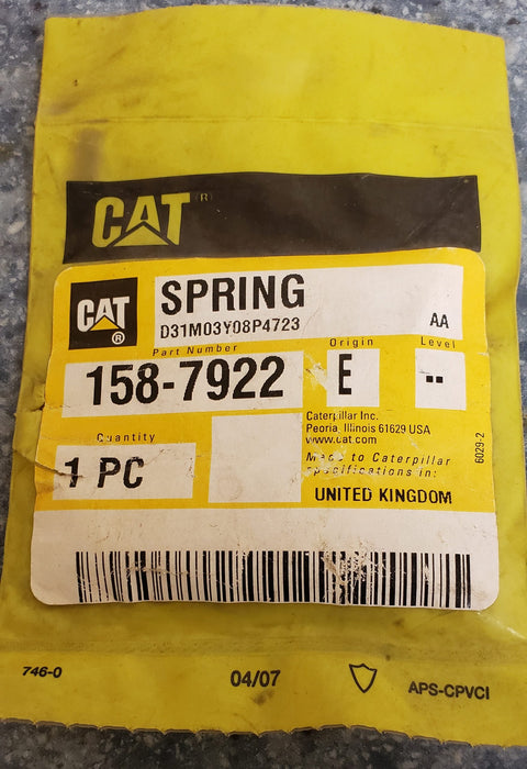 1587922 SPRING NEW SURPLUS GENUINE CAT