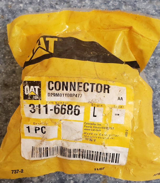 3116686 CONNECTOR NEW SURPLUS GENUINE CAT