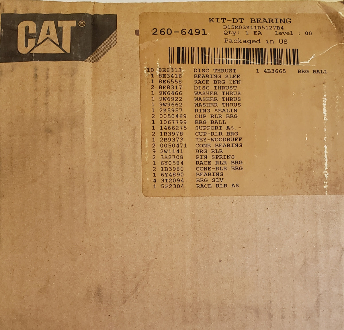 2606491 BEARING KIT NEW SURPLUS GENUINE CATERPILLAR — Equipment Parts