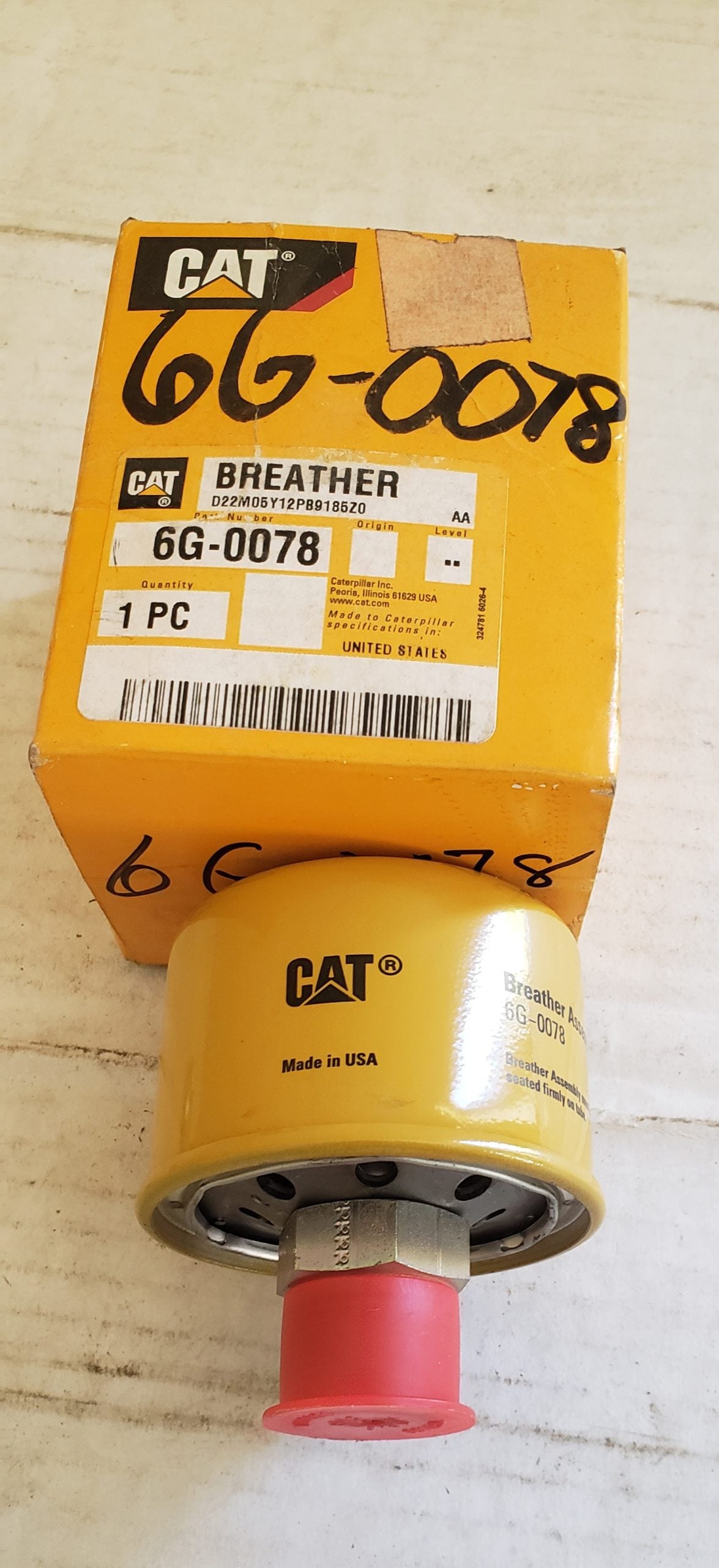 6G0078 BREATHER NEW SURPLUS — Equipment Parts