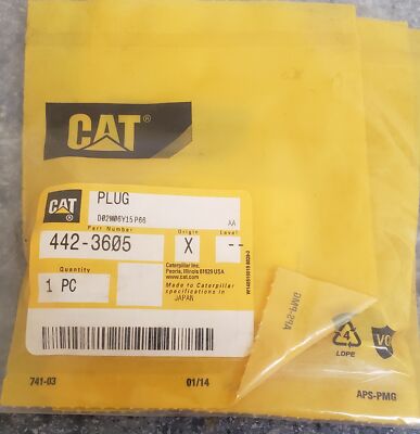 4423605 PLUG NEW SURPLUS GENUINE CAT
