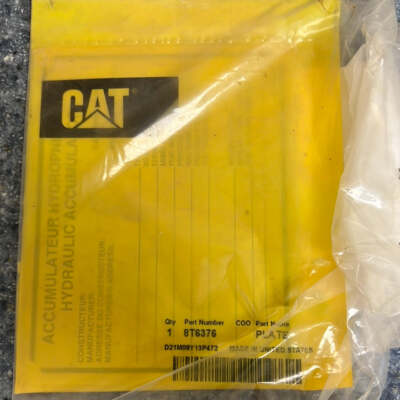 8T6376 PLATE-INSTRUCTION CAT NEW SURPLUS